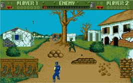 In game image of Cabal on the Atari ST.