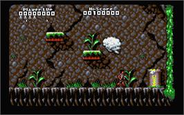 In game image of Captain Fizz Meets the Blastertrons on the Atari ST.