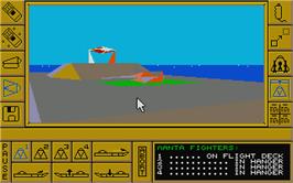 In game image of Carrier Command on the Atari ST.