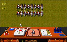 In game image of Charge of the Light Brigade on the Atari ST.