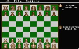 In game image of Chessmaster 2000 on the Atari ST.