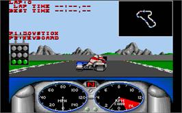 In game image of Combo Racer on the Atari ST.
