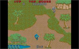 In game image of Commando on the Atari ST.