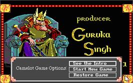 In game image of Conquests of Camelot: The Search for the Grail on the Atari ST.