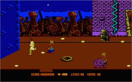 In game image of Cool World on the Atari ST.