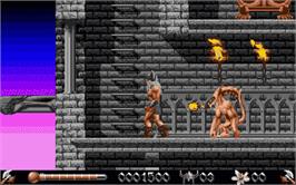 In game image of Deliverance: Stormlord 2 on the Atari ST.