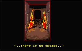 In game image of Demon's Tomb: The Awakening on the Atari ST.