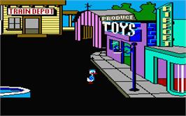 In game image of Donald Duck's Playground on the Atari ST.