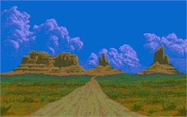 In game image of Driving Force on the Atari ST.