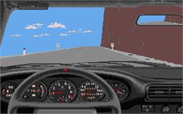 In game image of Duel: Test Drive 2 on the Atari ST.