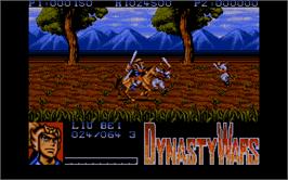In game image of Dynasty Wars on the Atari ST.