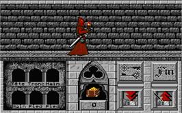 In game image of Enchanter on the Atari ST.