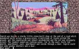 In game image of Gnome Ranger on the Atari ST.