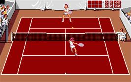 In game image of Great Courts 2 on the Atari ST.