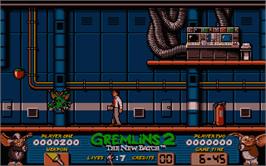 In game image of Gremlins 2: The New Batch on the Atari ST.