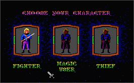 In game image of Hero's Quest: So You Want To Be A Hero on the Atari ST.