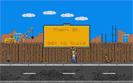 In game image of Highway Patrol 2 on the Atari ST.