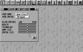 In game image of Imperium on the Atari ST.