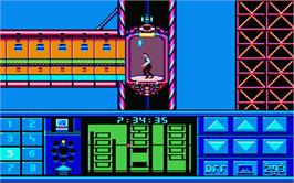 In game image of Impossible Mission 2 on the Atari ST.