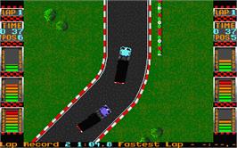 In game image of International Truck Racing on the Atari ST.