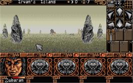 In game image of Ishar 2: Messengers of Doom on the Atari ST.