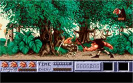 In game image of Ivanhoe on the Atari ST.