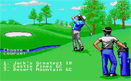 In game image of Jack Nicklaus' Greatest 18 Holes of Major Championship Golf on the Atari ST.