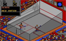 In game image of Jahangir Khan's World Championship Squash on the Atari ST.