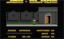 In game image of Joe Blade on the Atari ST.