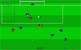 In game image of Kick Off 2: Return To Europe on the Atari ST.