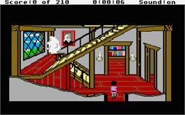 In game image of King's Quest III: To Heir is Human on the Atari ST.