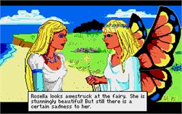 In game image of King's Quest IV: The Perils of Rosella on the Atari ST.