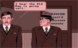 In game image of King of Chicago on the Atari ST.