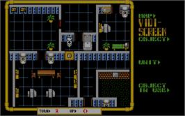 In game image of Laser Squad on the Atari ST.