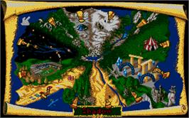 In game image of Lemmings 2: The Tribes on the Atari ST.