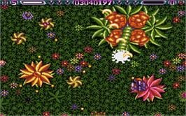 In game image of Lethal Xcess: Wings of Death 2 on the Atari ST.