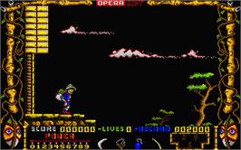 In game image of Livingstone, I Presume on the Atari ST.