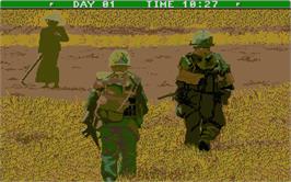 In game image of Lost Dutchman Mine on the Atari ST.