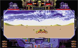 In game image of Mach 3 on the Atari ST.