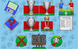 In game image of Manchester United Europe on the Atari ST.