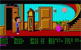 In game image of Maniac Mansion on the Atari ST.