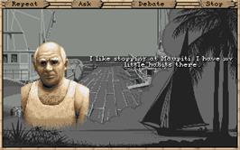 In game image of Maupiti Island on the Atari ST.
