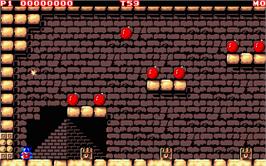 In game image of Mighty Bombjack on the Atari ST.