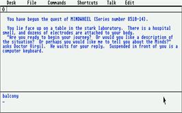 In game image of Mindwheel on the Atari ST.