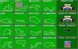 In game image of Nigel Mansell's Grand Prix on the Atari ST.