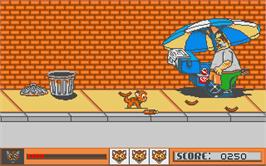 In game image of Oliver & Company on the Atari ST.