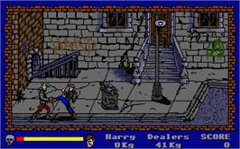 In game image of Operation: Cleanstreets on the Atari ST.