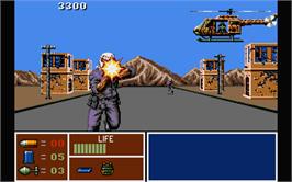 In game image of Operation Thunderbolt on the Atari ST.