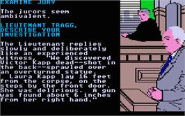 In game image of Perry Mason: The Case of the Mandarin Murder on the Atari ST.