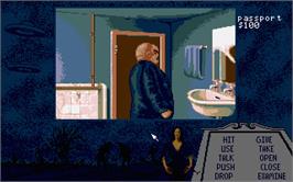 In game image of Plan 9 From Outer Space on the Atari ST.
